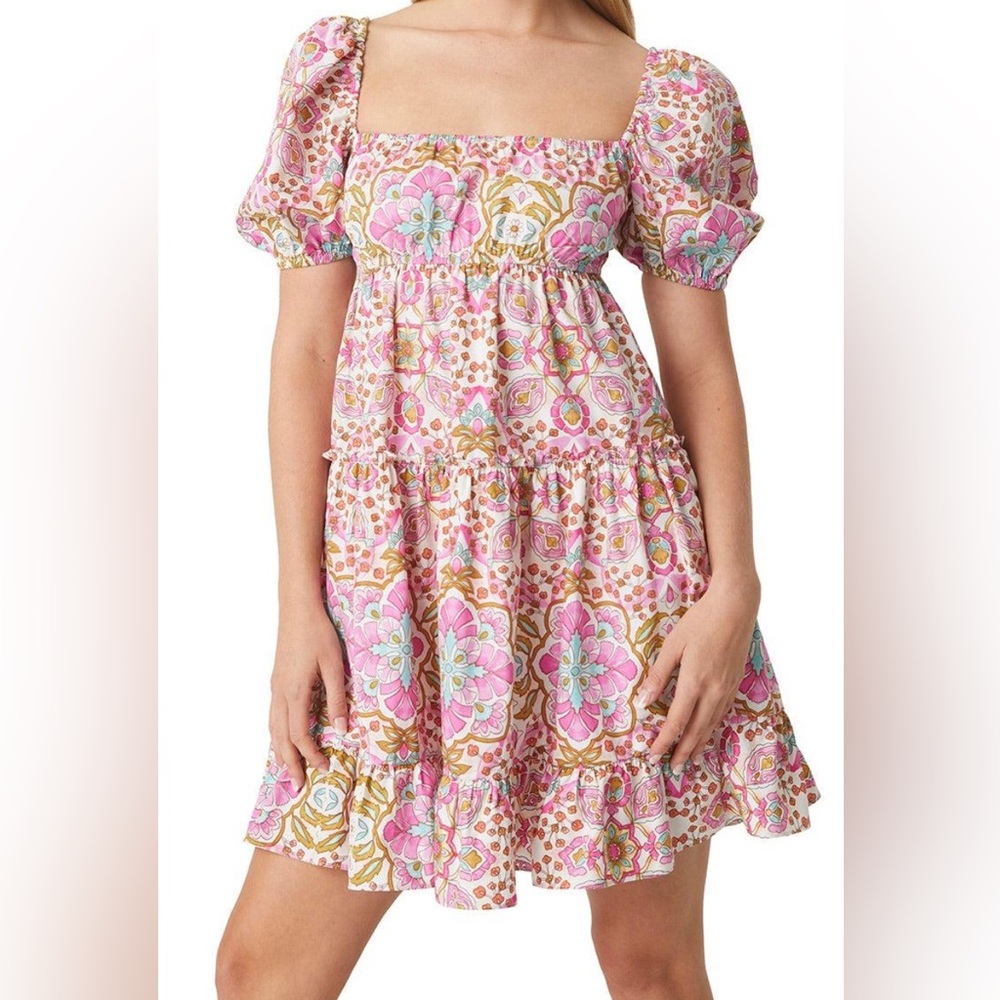 🆕 MISA Los Angeles KAYLA MINI DRESS Veranda Flora - M
